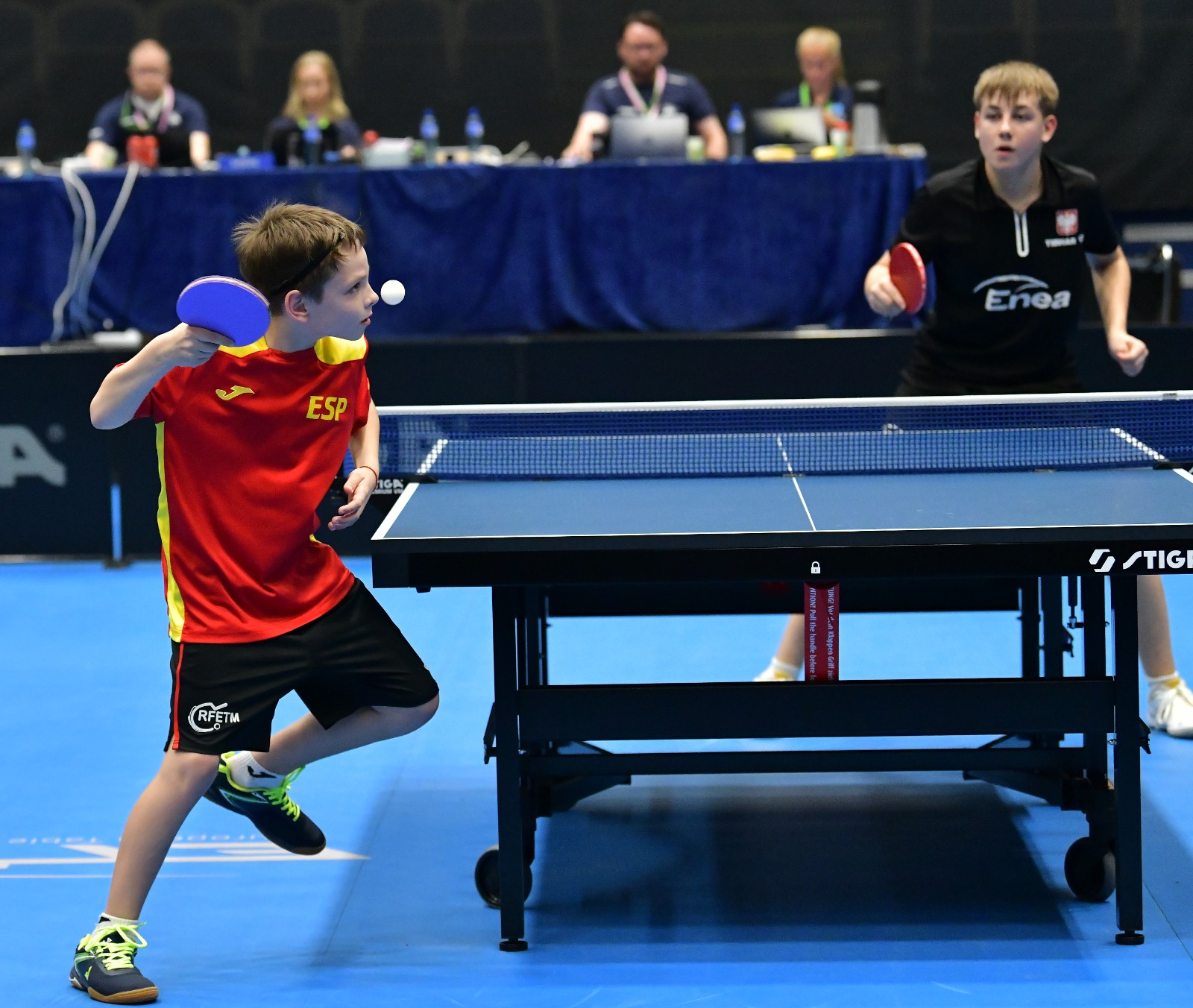 Top Seeds Poland put under severe test against Spain in the Under-15 Boys’ Team Event